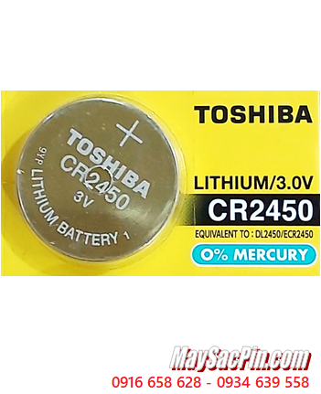 Pin CR2450 _Pin Toshiba CR2450; Pin 3v lithium Toshiba CR2450 chính hãng